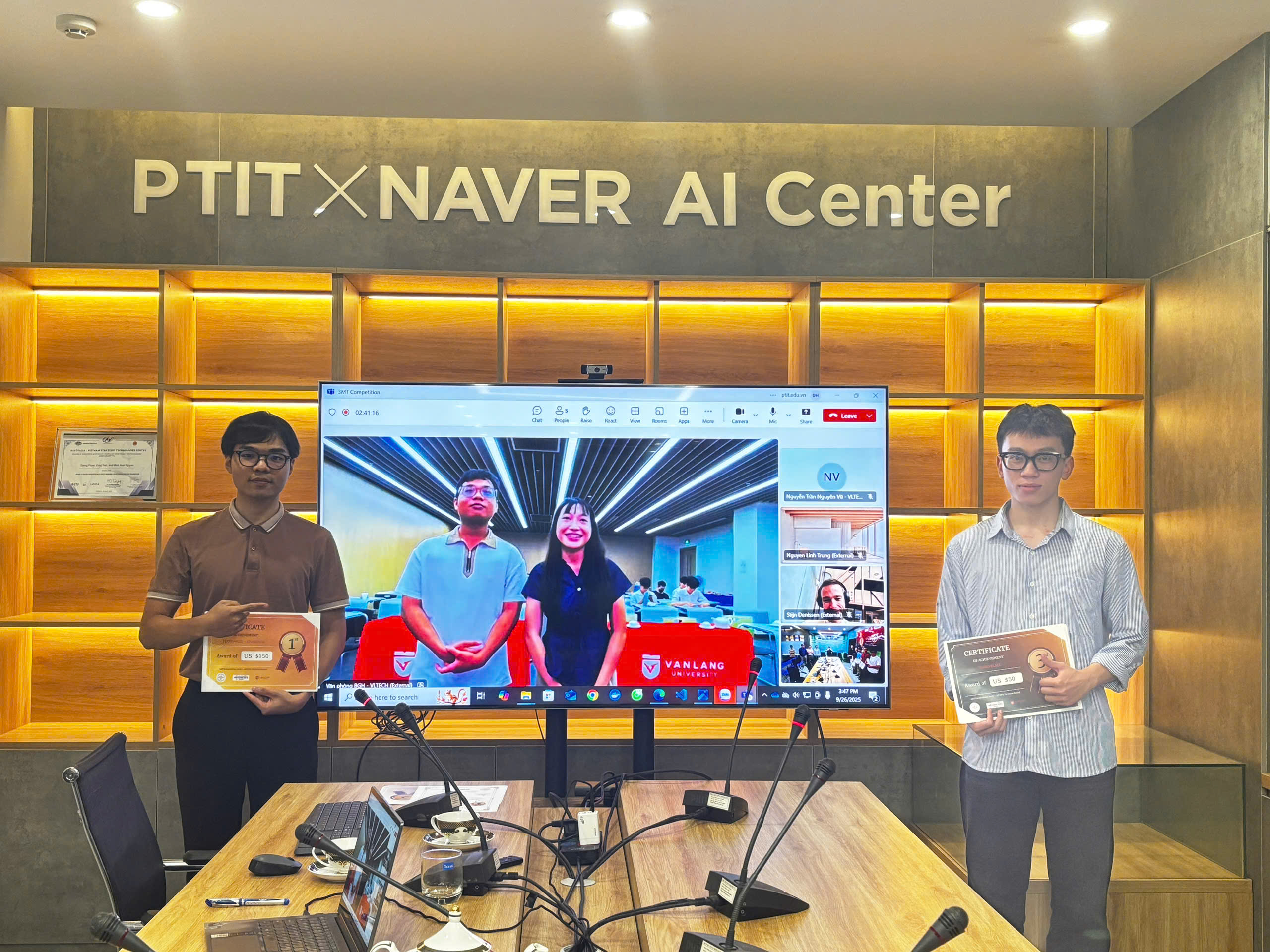 Winners at the Award Ceremony